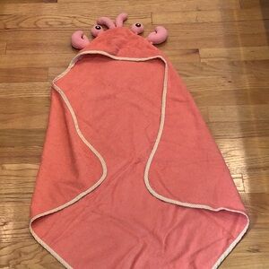 4/$12 lobster baby bath towel